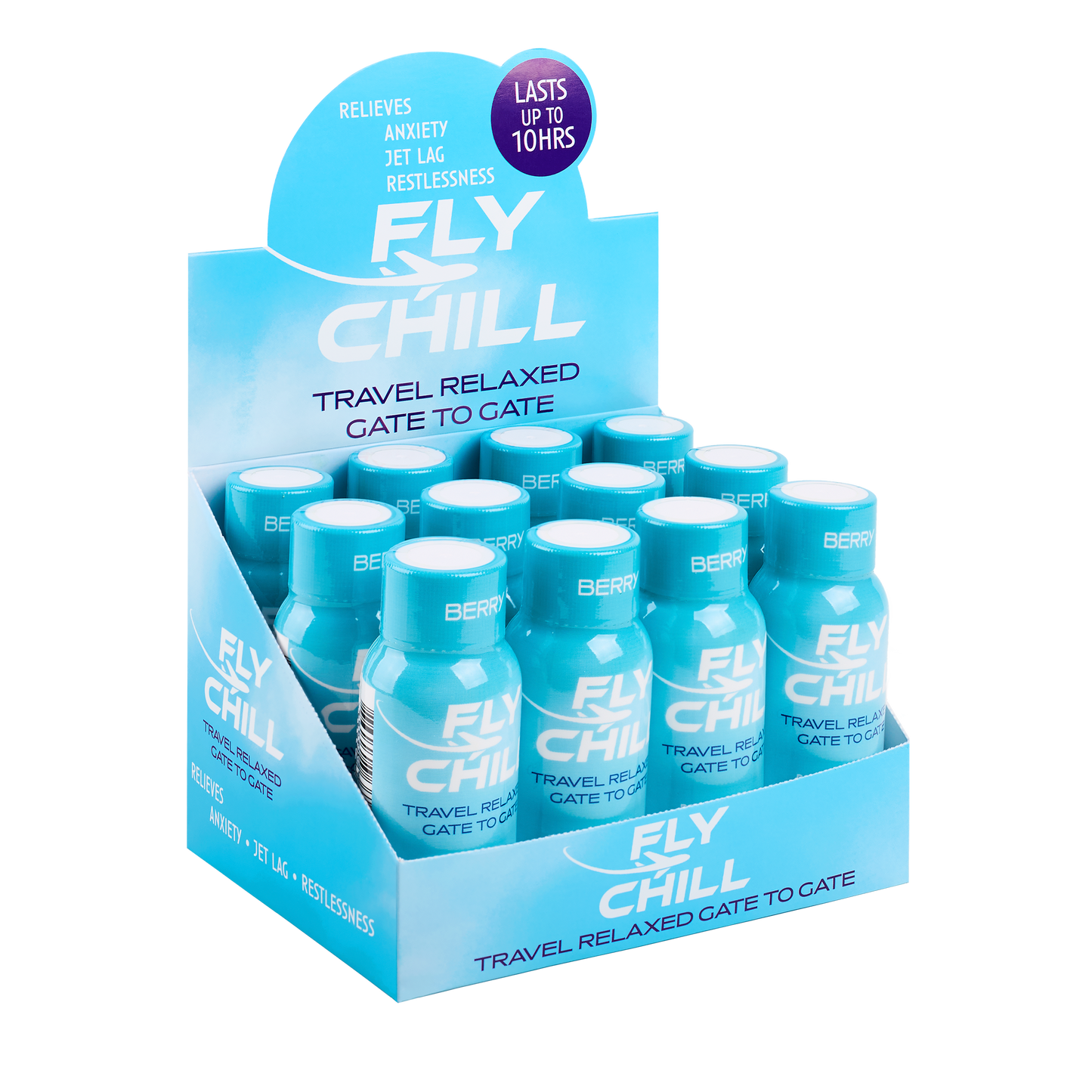 FLYCHILL TRAVEL WELLNESS SHOT 12-PK